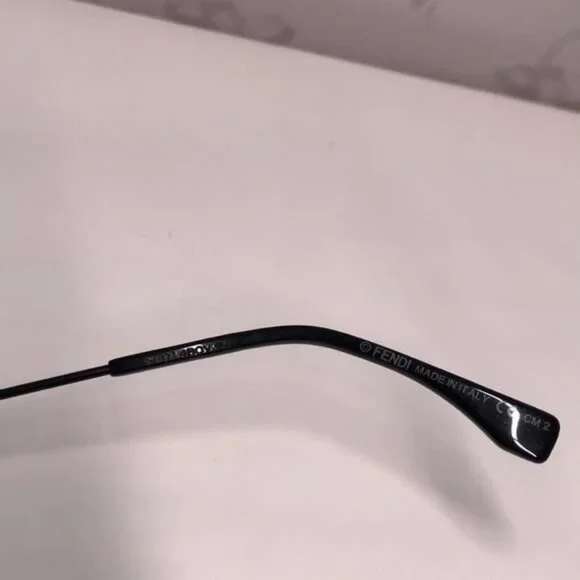 New Authentic Stylish Black and Blue Cat-Eye Sunglasses FF0215/S 0LBJF